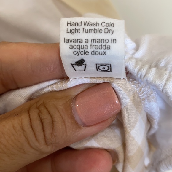 ANTHROPOLOGIE ONE SEPTEMBER Gingham Ruffle Tops M - Picture 10 of 10